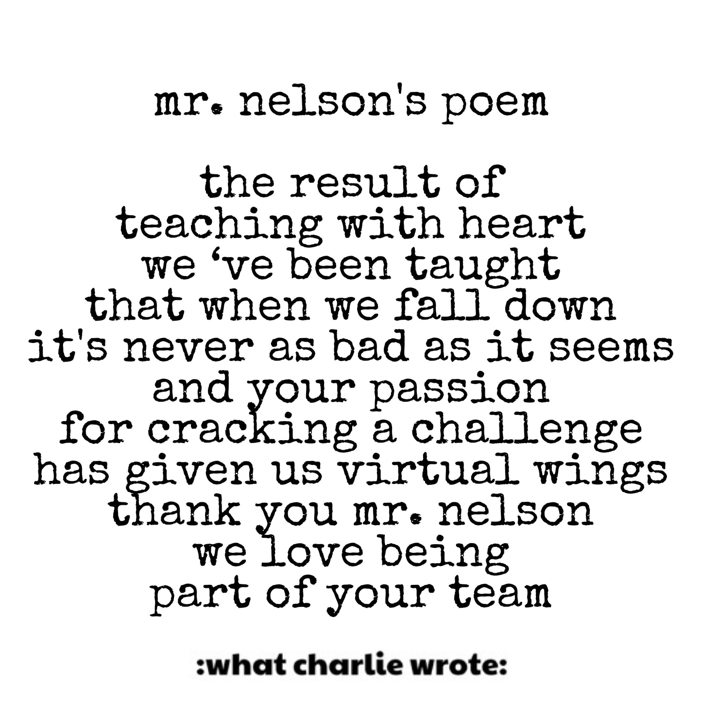 custom teacher poems